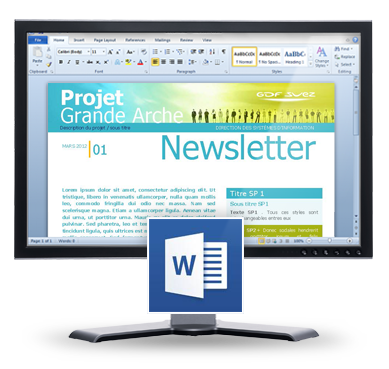 creation modele word